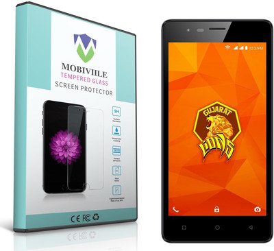 MOBIVIILE Tempered Glass Guard for Intex Aqua Lions 4G(Pack of 1) Flipkart