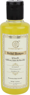 

Khadi Natural Saffron Tulsi & Reetha Shampoo(420 ml)