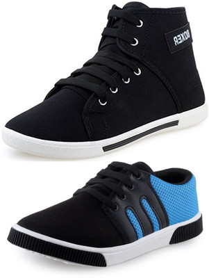 

GENIAL Sneakers For Men(Black, White, Black::multicolor