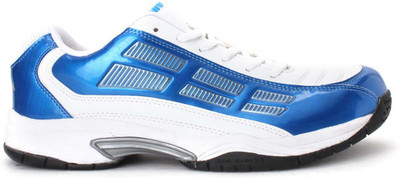 

Nivia Ray Tennis Shoes For Men(White, White & blue