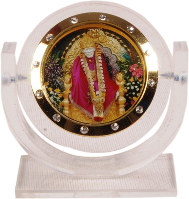 

Sigaram Sai Baba Idol - For Car Dashboard, Office-Desk, Table Decor, Home and Shop - K883 Decorative Showpiece - 7.5 cm(Acrylic, Multicolor)