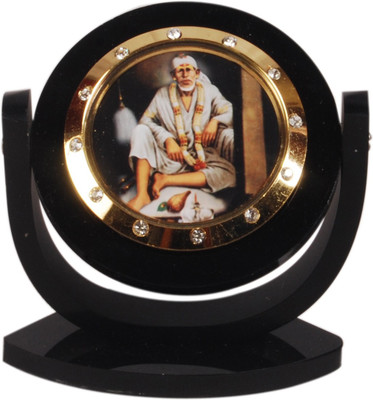

Sigaram Sai Baba Idol - For Car Dashboard, Office-Desk, Table Decor, Home and Shop - K879 Decorative Showpiece - 7.5 cm(Acrylic, Multicolor)