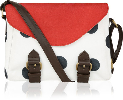 

Kleio Women Casual Multicolor Canvas, PU Sling Bag