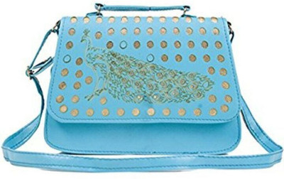

MODESTIE Girls Casual Blue PU Sling Bag