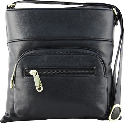 

Lion Heart Girls Casual Black PU Sling Bag
