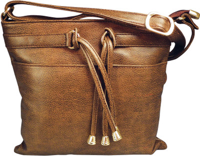 

Lion Heart Girls Casual Khaki PU Sling Bag