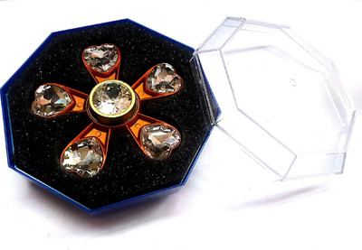 

Krypton 6 Diamond/ 5 Wing Full Metal High Speed Easy to Use Fidget Spinner Mini 2 Mint Spin Toy .(Multicolor)