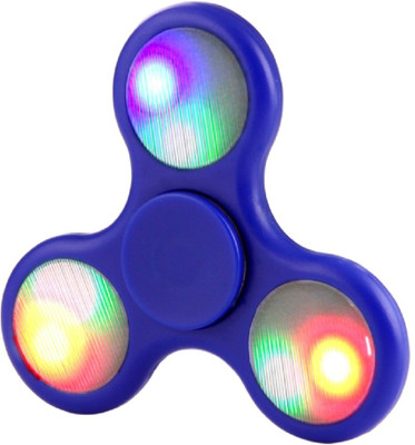 DINAARKAN BLUE FIDGET HAND SPINNER WITH LIGHT(Blue)