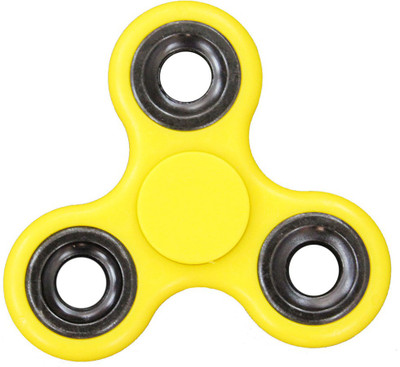 

Toys Factory Three Black Ring Fidget Hand Spinner(Yellow)