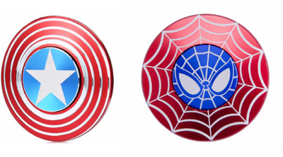 

Montez America Super Hero Metal Shield Combo Fidget Spinner Toy(Multicolor)