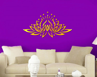 

naveed arts  Acrylic sticker Sticker(Pack of 37, Gold
