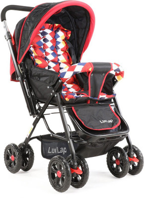 

LuvLap Sunshine Baby Stroller - Red Checks Stroller(3, Red)