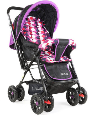 

LuvLap Sunshine Baby Stroller - Purple Checks Stroller(3, Purple)