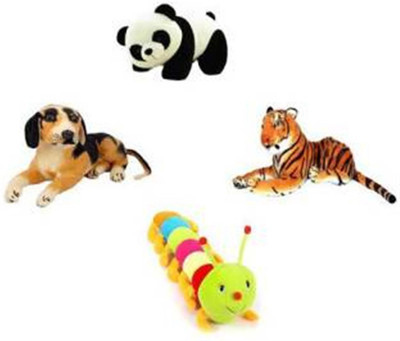 

ZICA COMBO OF FOUR ANIMAL - 35 cm(Multicolor)