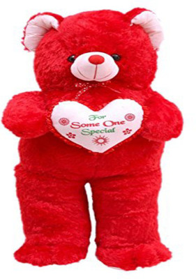 GN Enterprises 5 Feet Teddy Bear - 152 cm(Red)