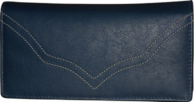 

Kan Blue Genuine Leather Travel Document Holder/Wrist Wallet for Girls & Women(Blue)