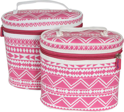 

Pretty Krafts Vania Makeup, travel, tolietreis, Vanity, jejwellery Vanity Box(Pink)