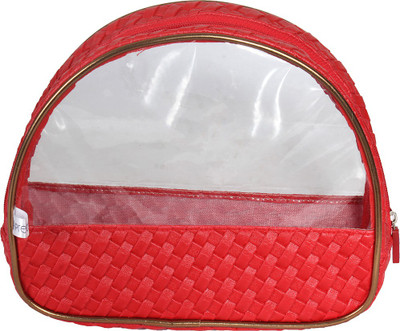 

Pretty Krafts Vanisa Makeup, travel, tolietreis, Vanity, jejwellery Vanity Box(Red)