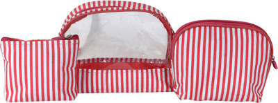 

Pretty Krafts Siana Makeup, travel, tolietreis, Vanity, jejwellery Vanity Box(Pink)