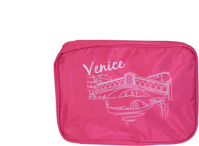 

Pretty Krafts Venice Makeup, travel, tolietreis, Vanity, jejwellery Vanity Box(Pink)