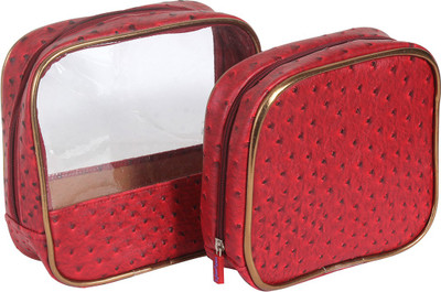

Pretty Krafts Vannie Makeup, travel, tolietreis, Vanity, jejwellery Vanity Box(Maroon)