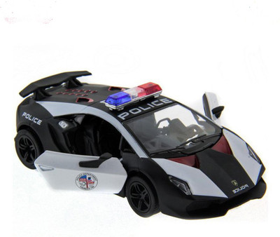 

Kinsmart 5'' Die Cast Metal Lamborghini Sesto Elemento (Police) Car Toys for Kids from Smiles Creation(Multicolor)