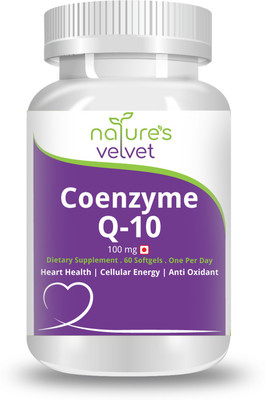 

Natures Velvet Lifecare NVL Coenzyme Q-10 100mg, for Heart Health & Energy Metabolism, 60 Softgels(60 No)