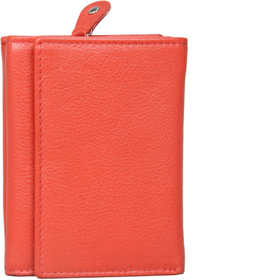 

Bill Fold Artistic Leather Women Red Genuine Leather Wallet(8 Card Slots)