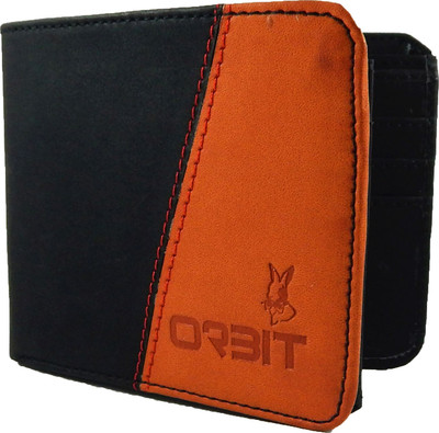 

Orbit Men Black Genuine Leather, Fabric Wallet(8 Card Slots)