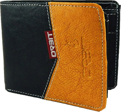 

Orbit Men Black Genuine Leather, Fabric Wallet(5 Card Slots)