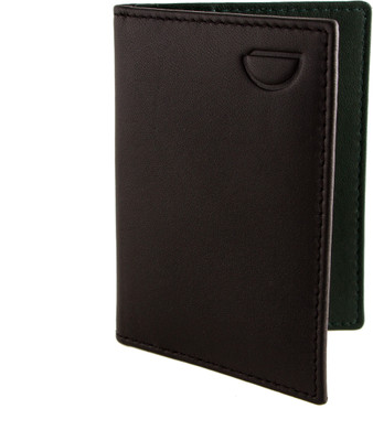 

Gildermen Men Multicolor Genuine Leather Card Holder(4 Card Slots), Black / green