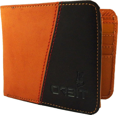 

Orbit Men Tan Genuine Leather, Fabric Wallet(8 Card Slots)