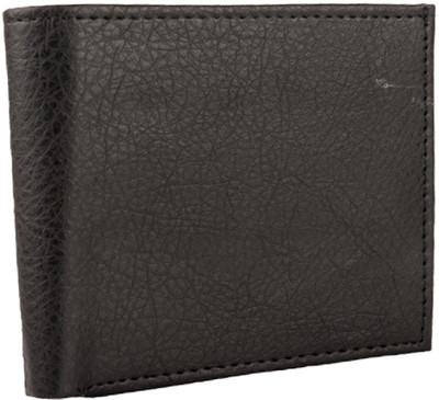 

Aoris Men Black Genuine Leather Wallet(5 Card Slots), Black-aa1002