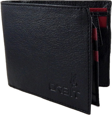 

Orbit Men Black Genuine Leather, Fabric Wallet(7 Card Slots)