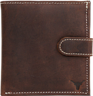 

hidekraft Men Brown Genuine Leather Wallet(10 Card Slots), Tan