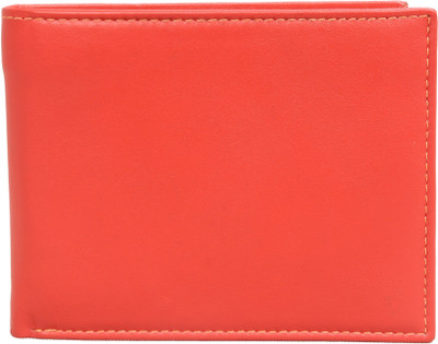 

Bill Fold Artistic Leather Men Red Genuine Leather Wallet(8 Card Slots)