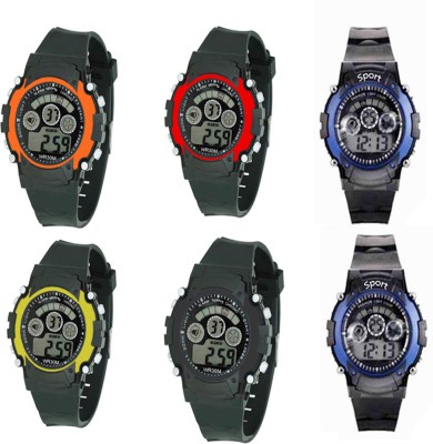 VITREND Sports New Design Sweet Six Combo(Random Colours Available) Watch  - For Boys & Girls   Watches  (Vitrend)