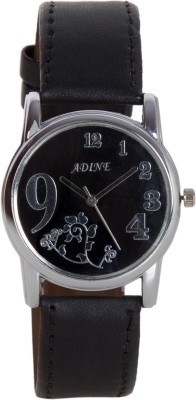 Adine Ad-1233Black Black Fabulous Analog Watch  - For Women   Watches  (Adine)