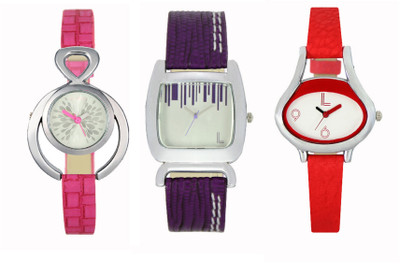 

SRK ENTERPRISE Girls Watch Combo With Stylish Multicolor Dial Rich Look LRW053 Watch - For Girls