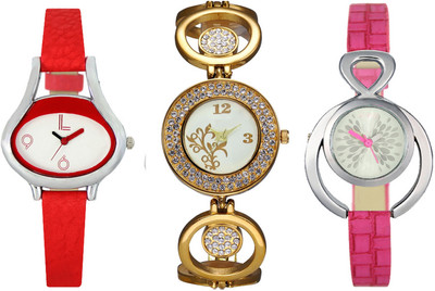 

SRK ENTERPRISE Girls Watch Combo With Stylish Multicolor Dial Rich Look LRW047 Watch - For Girls