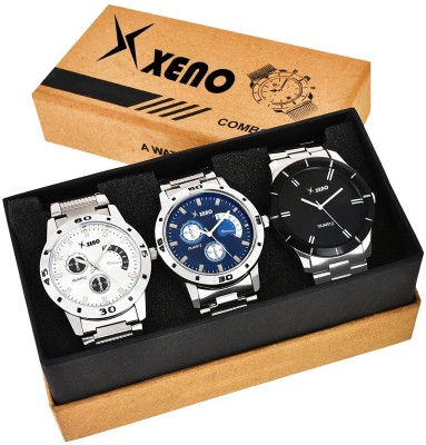 Xeno Metal Chronograph Triple Combo New Look Fashion Stylish Titanium Boys Watch  - For Men   Watches  (Xeno)