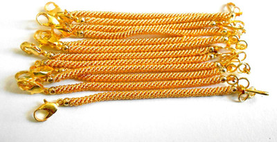 

GOELX Necklace making metal doris connecting chains with end locks-pack of 6