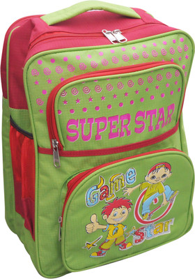 

Raj Superstargreenred-3690 12 L Backpack(Multicolor), Green