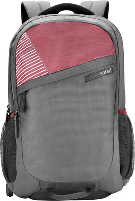 

Safari Victory Dark Grey 31.0 L Small Laptop Backpack(Grey, Red)