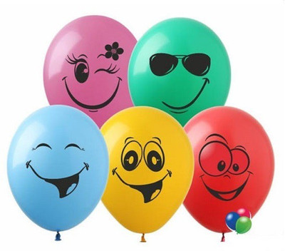 

PartyballoonsHK Printed Smiley-Emoji Balloon(Multicolor, Pack of 30)