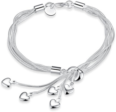 YELLOW CHIMES Metal Rhodium Bracelet