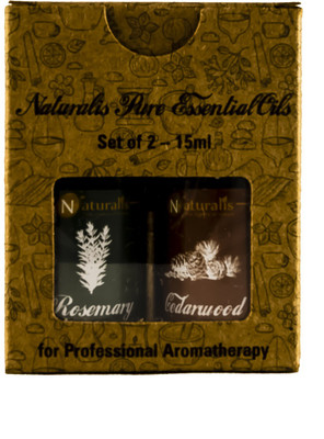 

Naturalis Gift Pack Of 2 for Hair Care (Rosemary Oil, Cedarwood Oil)(15 ml)