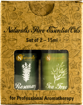 

Naturalis Gift Pack of 2 - 15ml (Rosemary Oil, Tea Tree Oil)(15 ml)