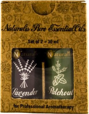 

Naturalis Gift Pack of 2 - 30ml (Lavender Oil, Patchouli Oil)(30 ml)