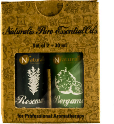 

Naturalis Gift Pack of 2 - 30ml (Rosemary Oil, Bergamot Oil)(30 ml)